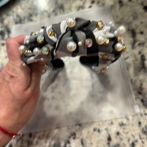 Beautiful Black plaid Headband